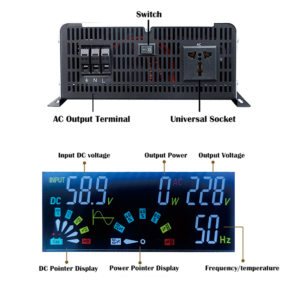 Reiner Sinus-Wechsel richter 1 – Pure Sine Wave Inverter 5000W 48V 220V Bewertung und Preis